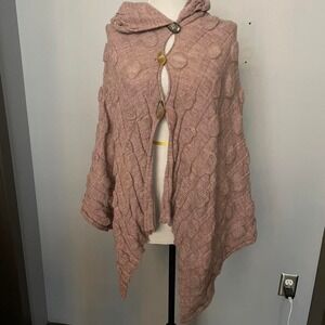 think desert cover up gorgeous dusty pink baby alpaca knitted poncho
